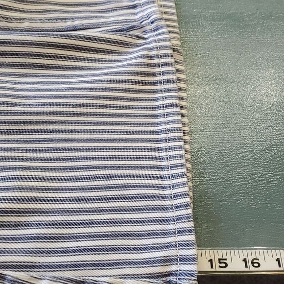 Denim striped mini skirt.  Size 9. 5 pockets. By Indigo‎ Rein. Good used … - Picture 8 of 10